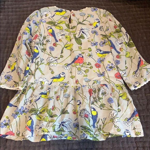 Mini Boden Bird Print Tunic size 7-8 - Picture 5 of 9